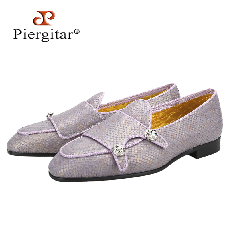 Scale - Men Formals & Ethnic Wear - Piergitar Violet Dragon Scale Pattern Genuine