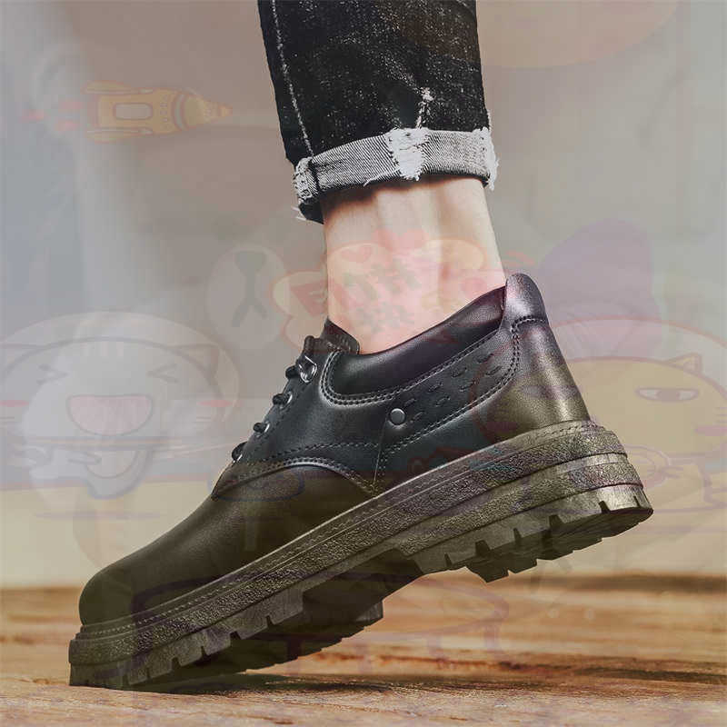 Men'S Formal Wear Big And Tall - Dark Natural Leather Fashion Trainers Tennis
