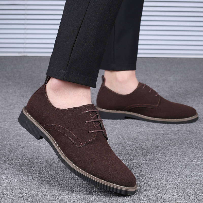 Formal Men Daily Wear Footwear - Mens Navy Blue Suede Leather Oxford