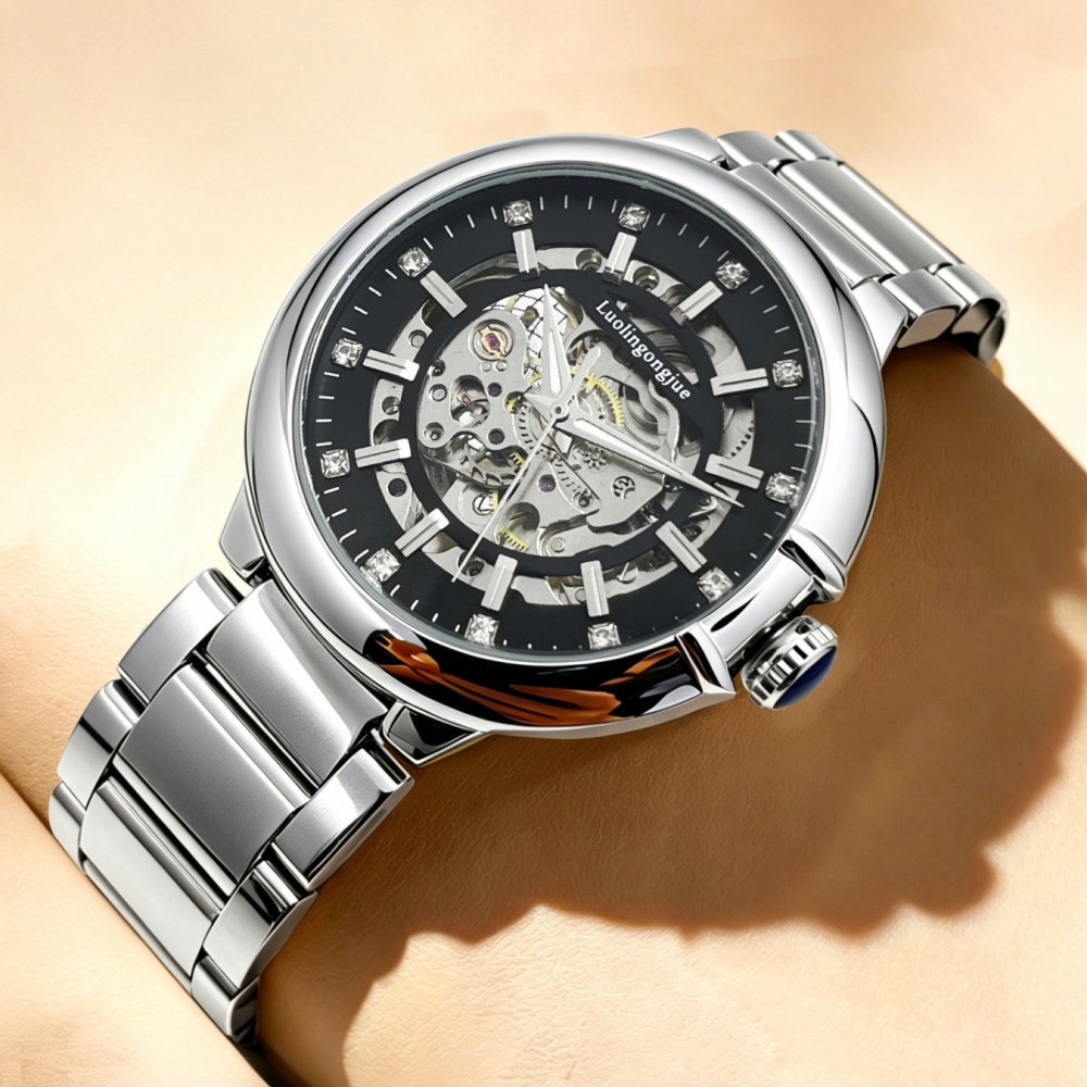 Scale - Men Formals & Ethnic Wear - Hollow-Out Fully Automatic Mechanical Men's Steel