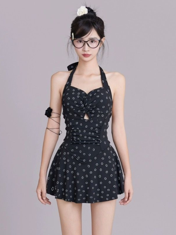 Women's Halter One Piece Swims - огляд і ціна Slim Fit Suit Set