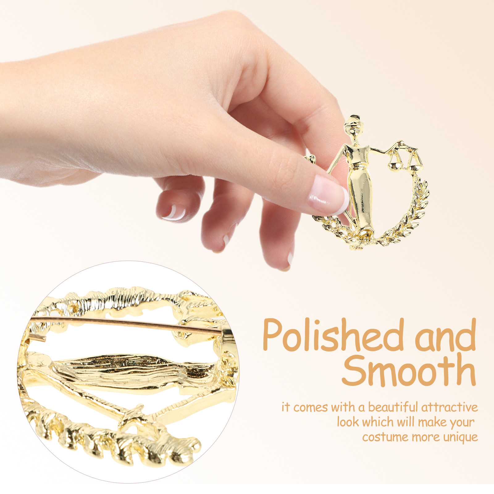 2Pcs Golden Libra Balance Broo - огляд і ціна Scale - Men Formals & Ethnic Wear