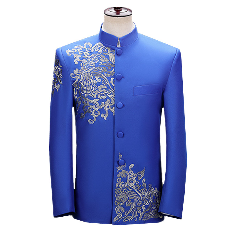 New Men Embroidered Suit Jacke - огляд і ціна Men'S Vintage Formal Wear