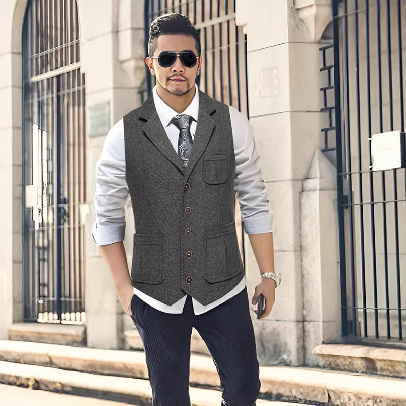 Men's Herringbone Tweed Suit V - огляд і ціна Men'S Vintage Formal Wear