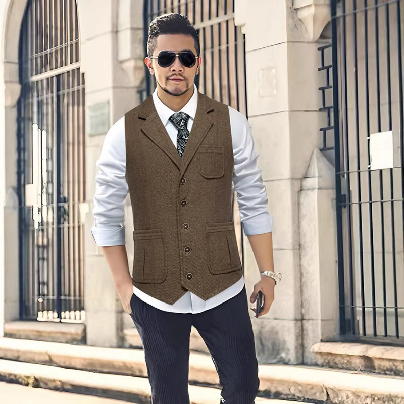Men's Herringbone Tweed Suit V - огляд і ціна Men'S Vintage Formal Wear