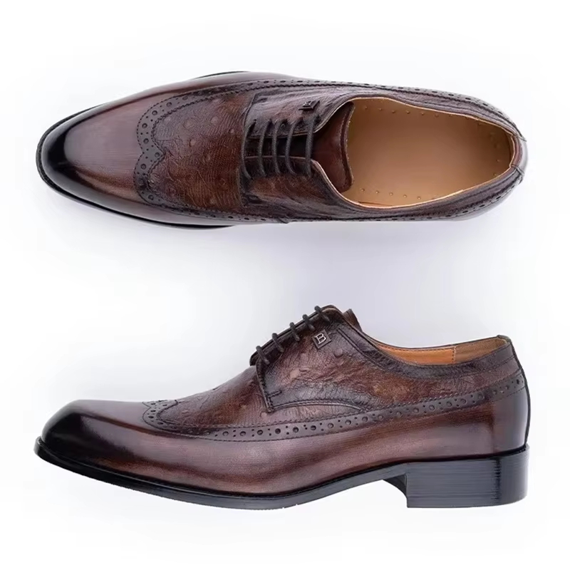 Men's Cowhide Leather Shoes La - огляд і ціна Formal Men Daily Wear Footwear