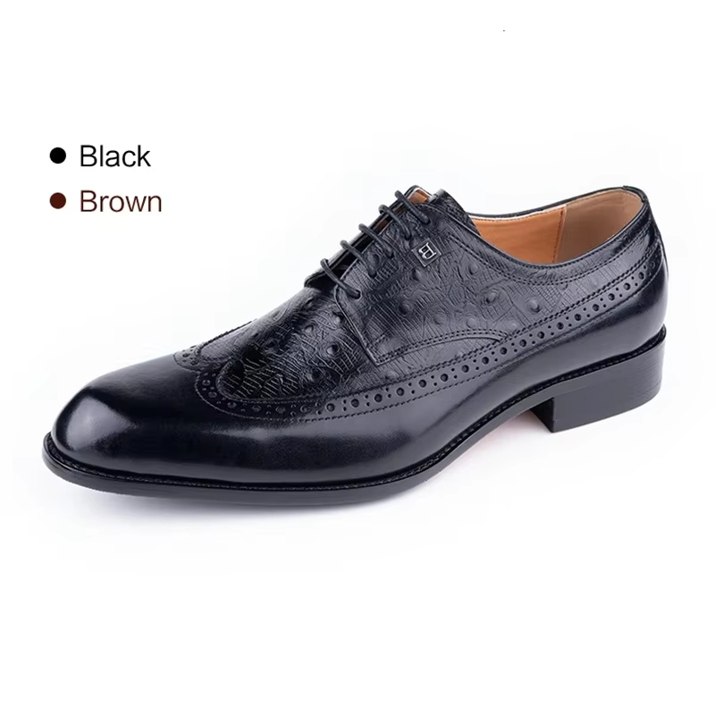 Men's Cowhide Leather Shoes La - огляд і ціна Formal Men Daily Wear Footwear