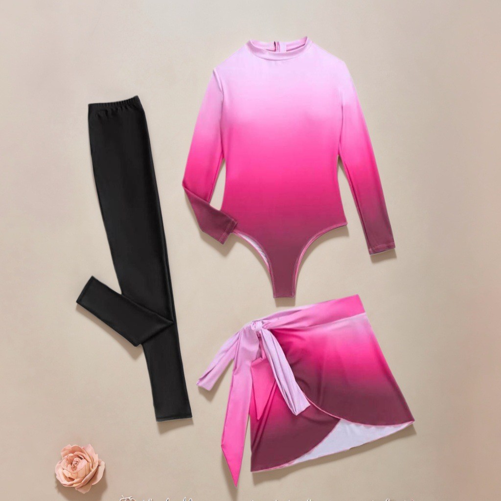 Blue Long Sleeve Swimsuit High - огляд і ціна Slim Fit Suit Set